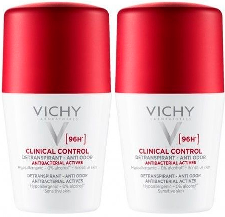 Дезодорант-антиперспирант Vichy Clinical Control шариковый 50 мл х 2 шт.
