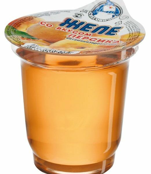 Желе Снеговичок со вкусом персика