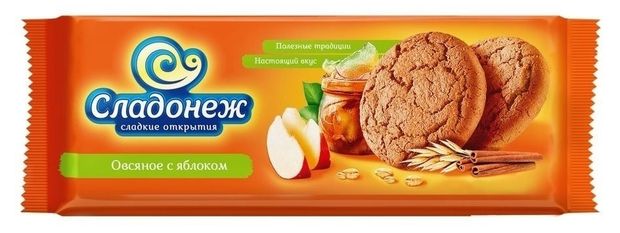 

Печенье Сладонеж Овсяное c яблоком 275 г