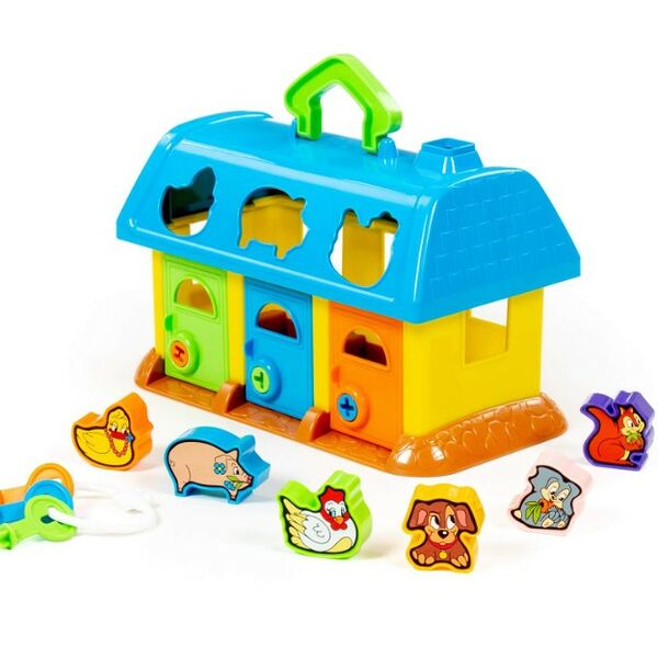 Игрушка ПОЛЕСЬЕ Домик для зверей в сеточке