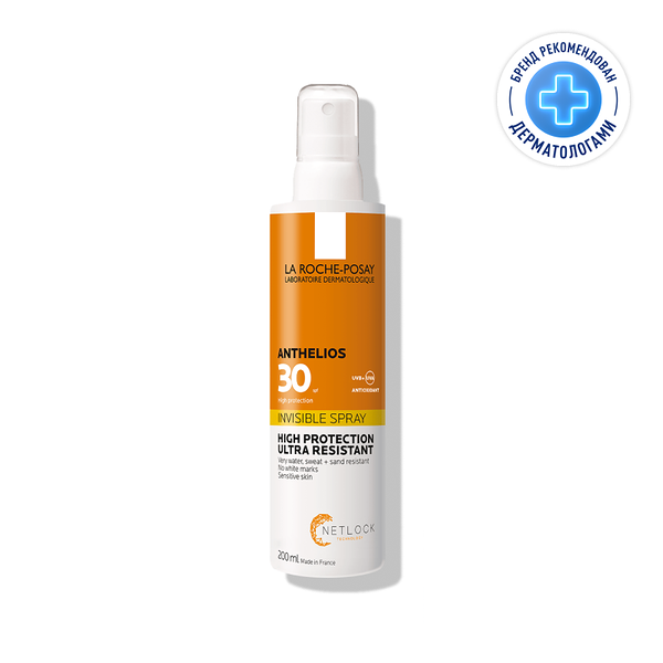 Спрей для лица и тела La Roche-Posay Anthelios невидимый SPF 30 200 мл