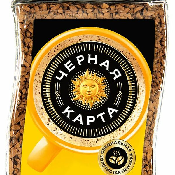 Кофе растворимый Чёрная карта Gold 95 г