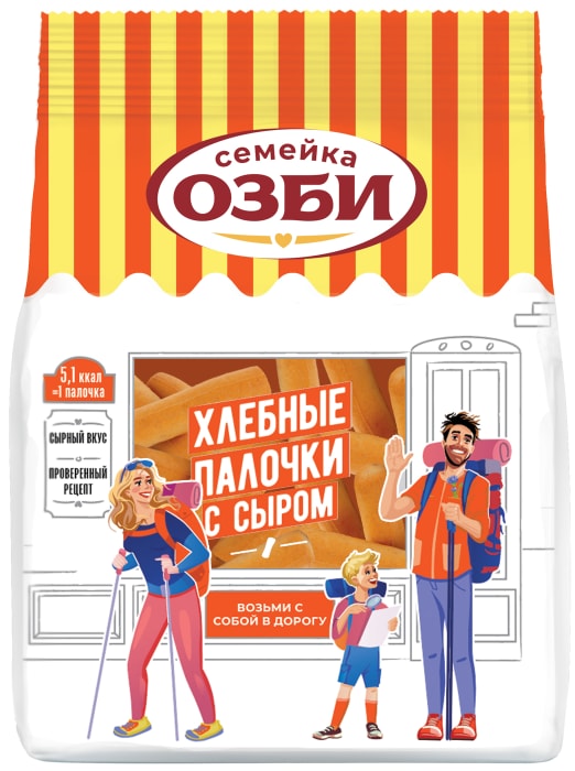 

Палочки Семейка Озби с сыром 150 г