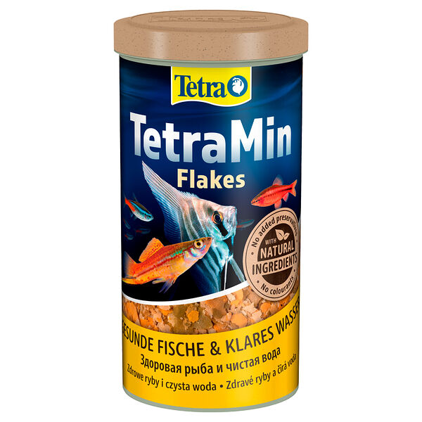 TetraMin XL (крупные хлопья) 1л Основной корм для всех видов аквариумных рыб