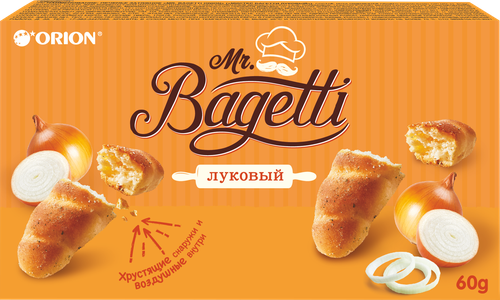 

Печенье Orion Mr. Bagetti затяжное луковое 60 г