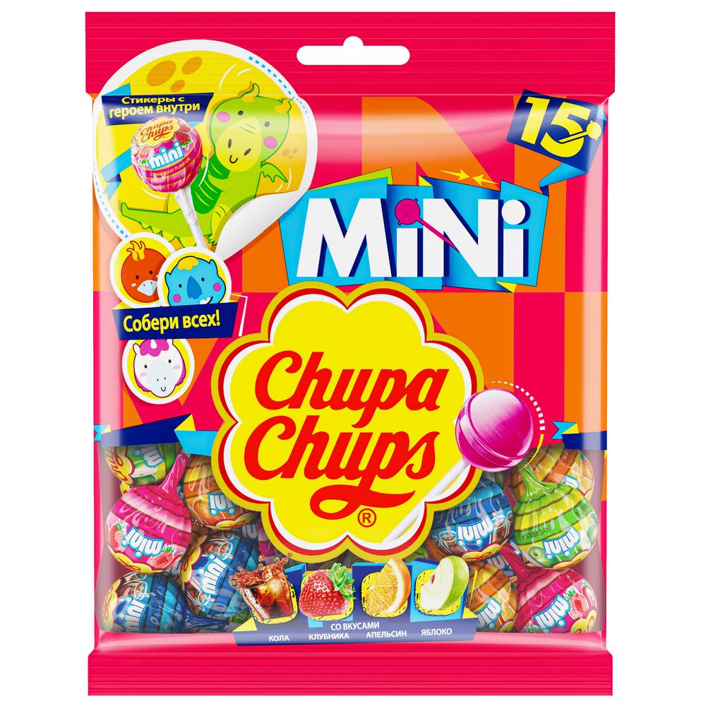 

Карамель Chupa Chups Mini вкус и дизайн упаковки в ассортименте 90 г