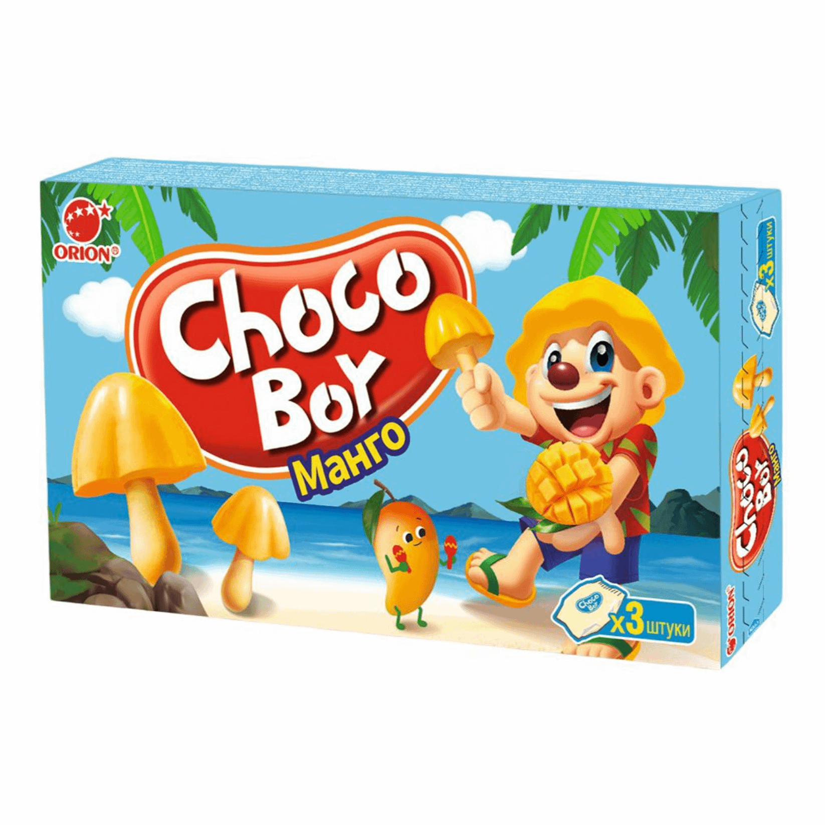 

Печенье Orion Choco Boy с манго 135 г