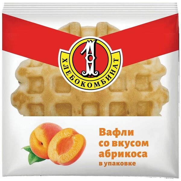 Вафли Первый хлебокомбинат со вкусом абрикоса 90 г