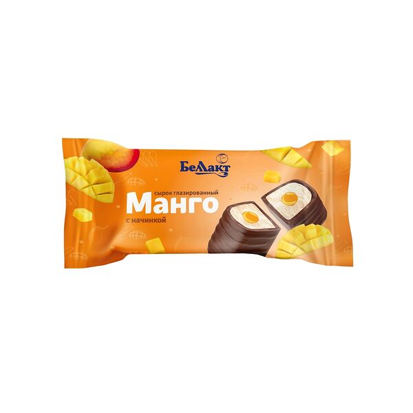Сырок творожный глазир с нач Манго жир 18% в полимерной пл 40г жир. 18%