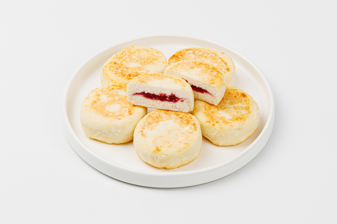 

Сырники с малиновой начинкой, Продукт замороженный, 360 г