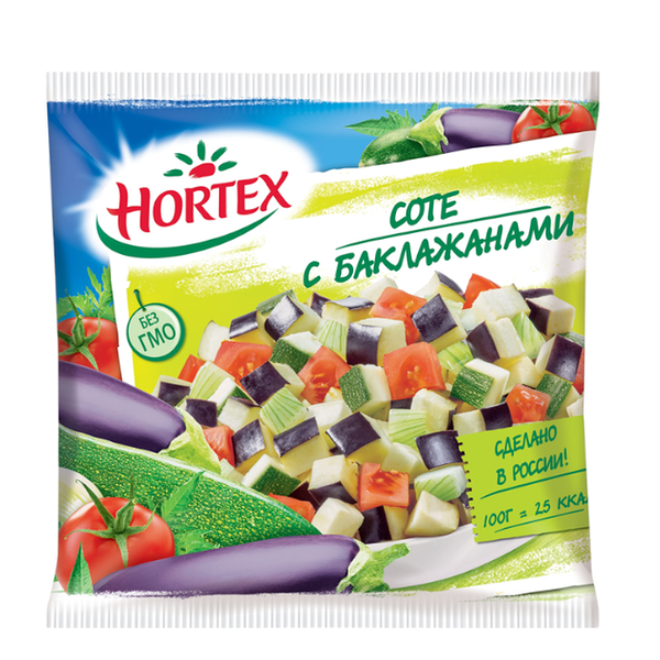 Смесь быстрозамороженная Hortex Соте с баклажаном