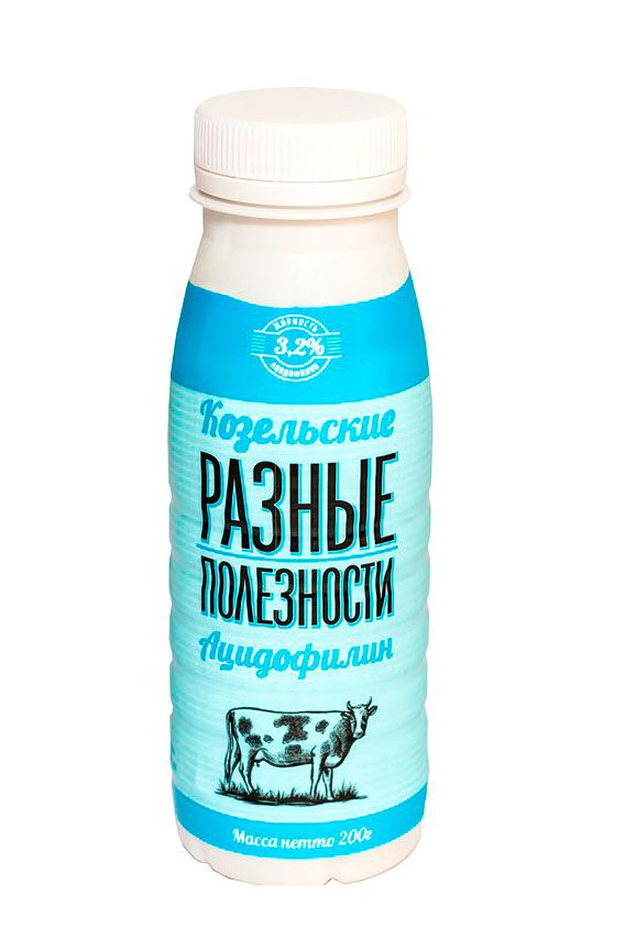 

Ацидофилин Козельские разные полезности 3.2% 200 г