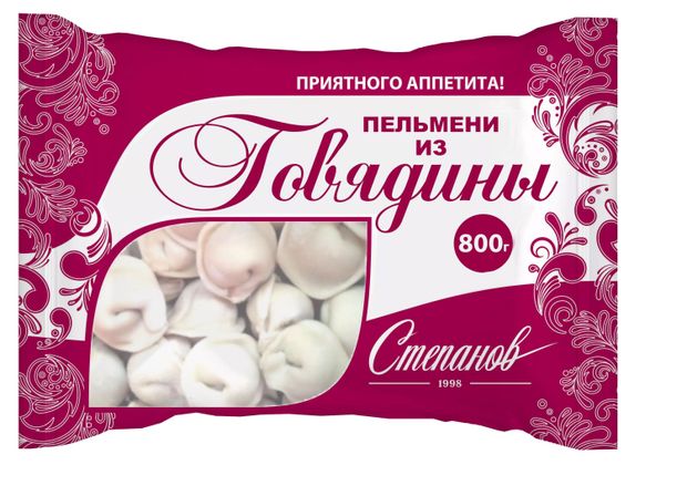 

Пельмени Степанов Из говядины, Категория В 800 г