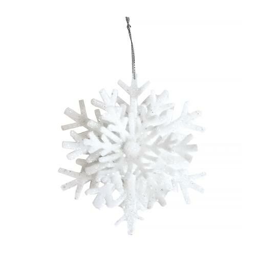 Украшение на елку Снежинка МН 7173GL, пластик, 10 см