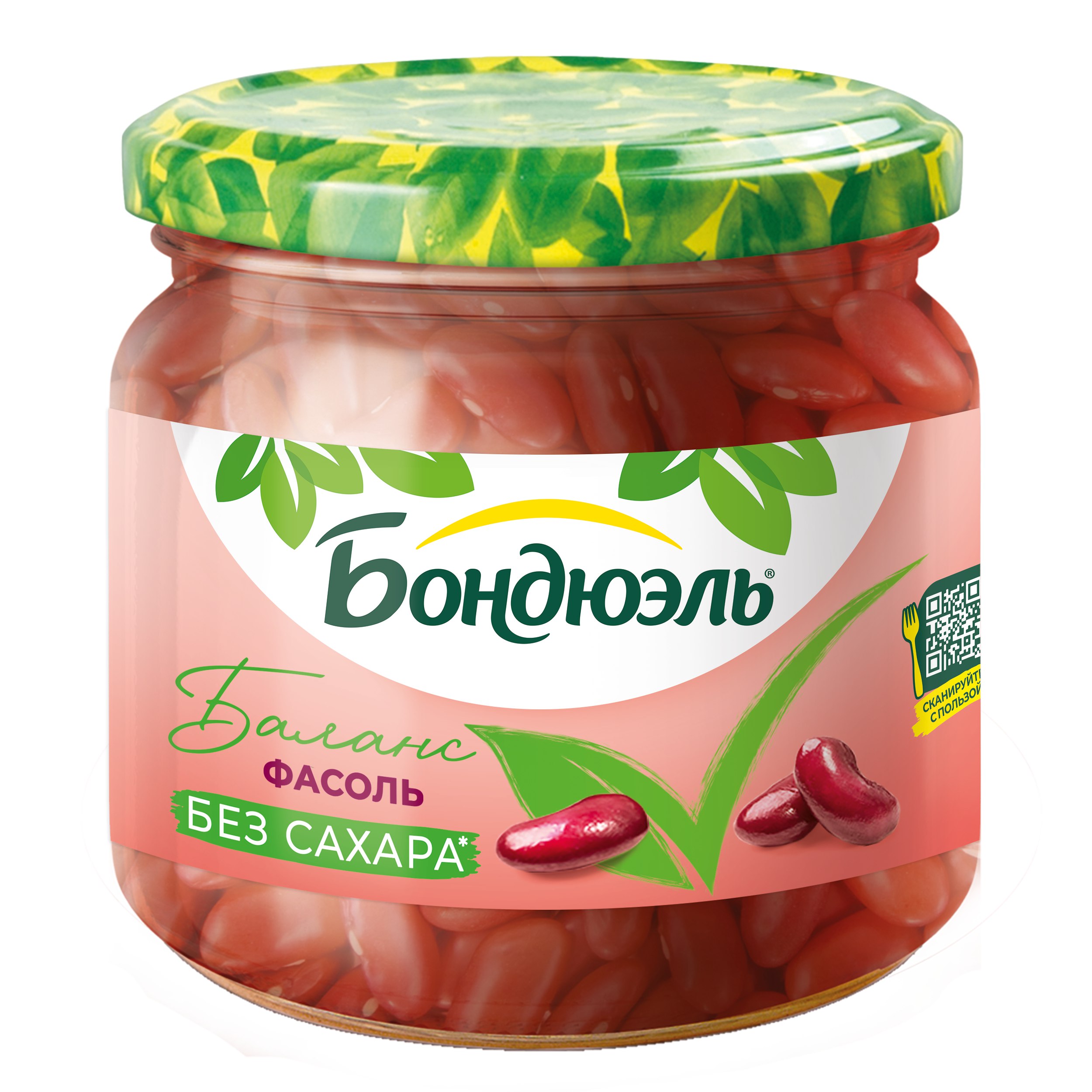 

Фасоль консервированная Бондюэль красная без сахара 360 г