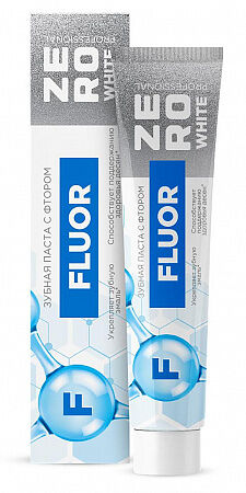 Зубная паста Zero White F фтор 100 г