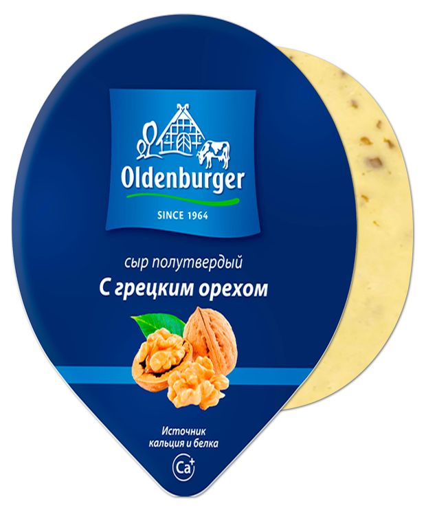

Сыр полутвердый Oldenburger С грецким орехом 50% 350 г