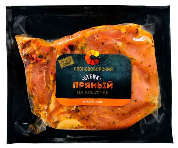 

Стейк на косточке Сосновоборская Пряный в маринаде 400 г