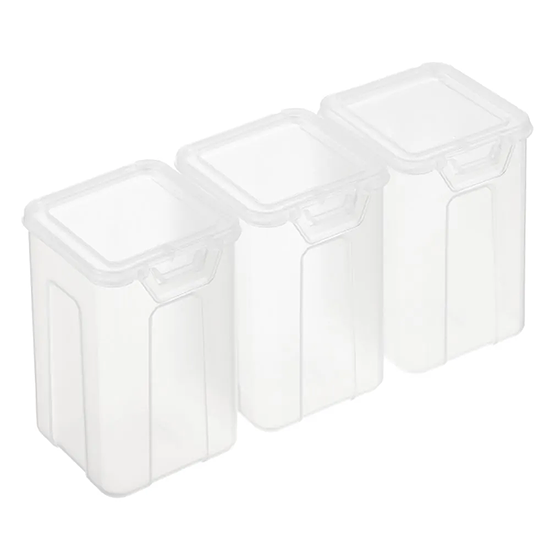 Набор контейнеров для специй Sugar&Spice honey 3 шт х 0,2 л, пластик