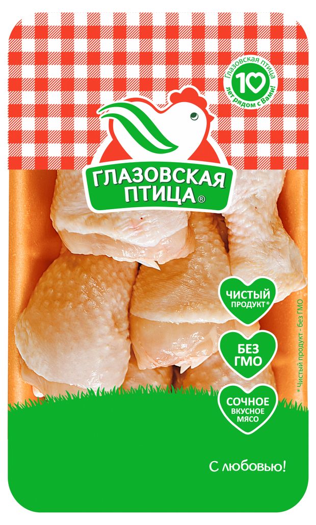 

Голень цыпленка-бройлера Глазовская птица охлажденная подложка вес