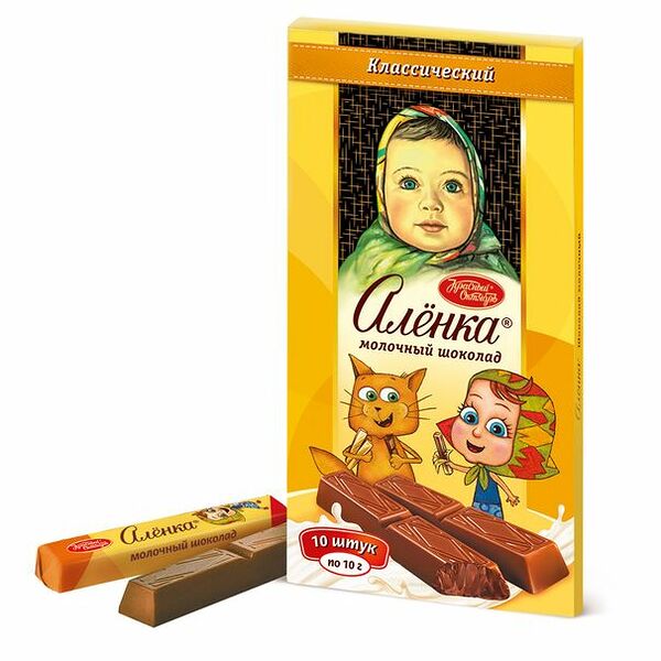 Шоколад молочный Аленка порционный 100 г