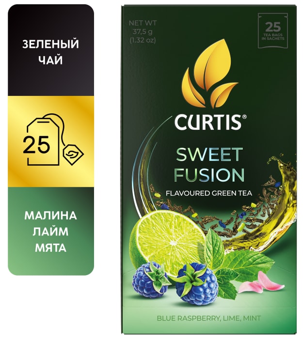 

Чай зеленый Curtis Sweet Fusion 25 шт. x 1.5 г