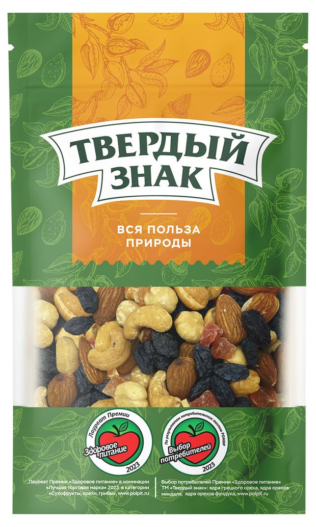 

Коктейль Твердый знак из орехов и цукатов 90 г