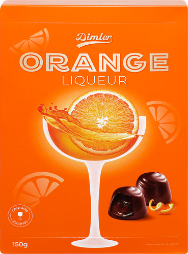 Конфеты Dimler с алкогольной начинкой апельсиновый ликер