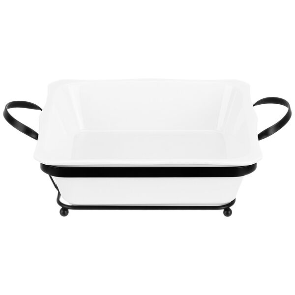 Блюдо для запекания Айсберг, 1.3 л, 28.8х21.2х7.4 см, фарфор/металл