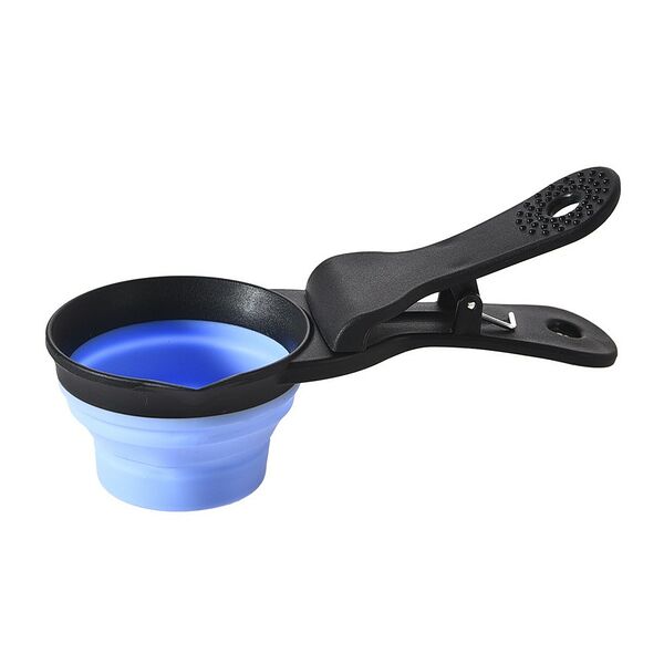 Миска для собак FOXIE Compact складная с зажимом 17х8х5 см, 118 мл синяя