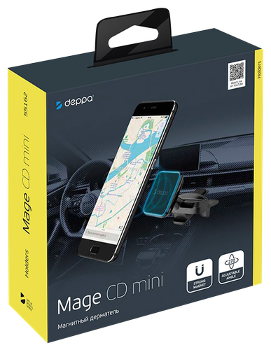 

Держатель автомобильный DEPPA Mage CD mini, магнитный, крепление в CD-слот