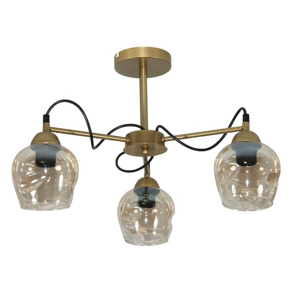 Люстра Элетех Мирра, Е27, 60 Вт, золото 34.5х46х51 см