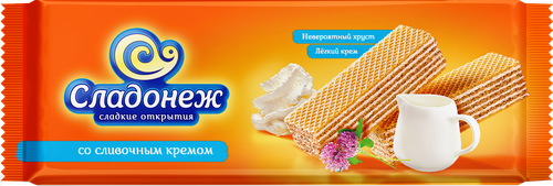 

Вафли Сладонеж со сливочным кремом 270 г