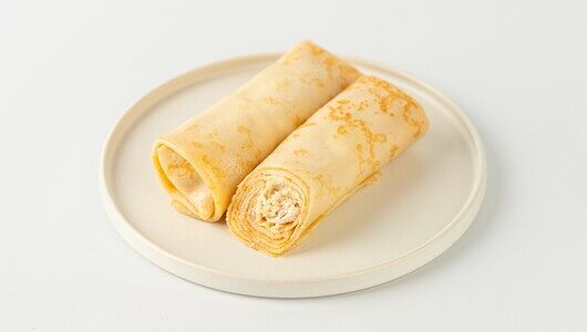 Блины с курицей в сливочном соусе