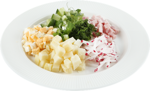 

Набор для окрошки Лента Fresh с ветчиной вес