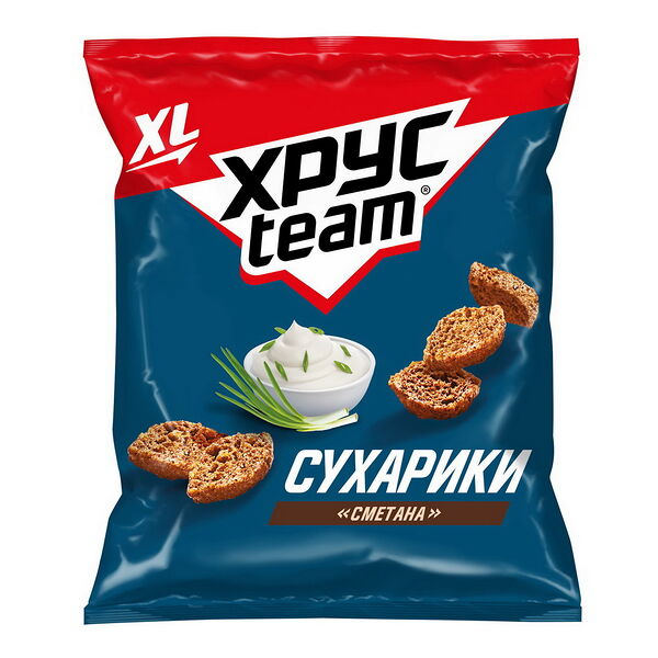 Сухарики хруст Хрусteam со вк Сметаны 100г
