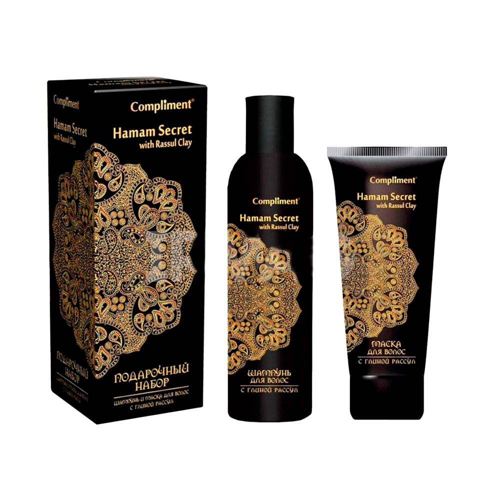 

Подарочный набор Compliment Hamam Secret шампунь 250 мл + маска для волос 200 мл