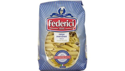 Макароны Federici перья рифленые №23 400 г