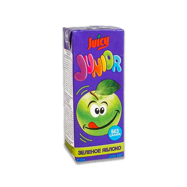 Сок Juicy Junior зеленое яблоко 200 мл