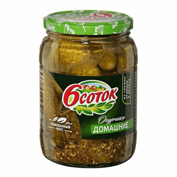 Огурчики 6 соток Домашние, 680 г