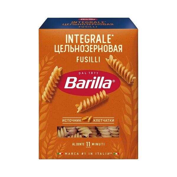 Макаронные изделия Barilla Фузилли цельнозерновые гр А 450г