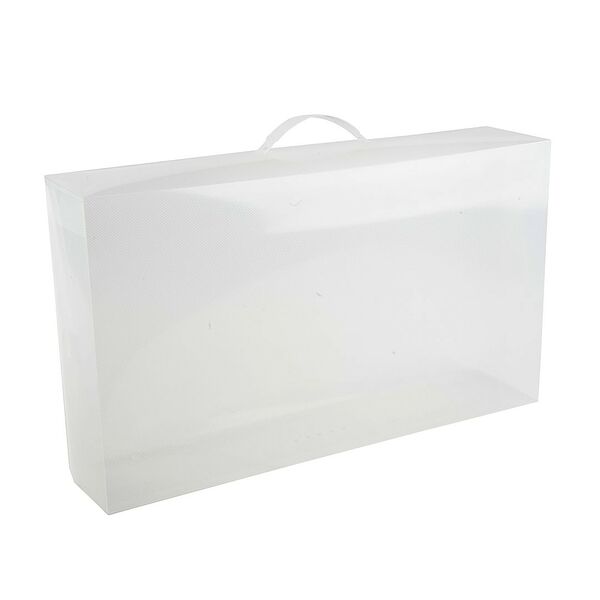 Короб для хранения обуви Handy Home, 52х11.5х30 см, складной, прозрачный, пластик