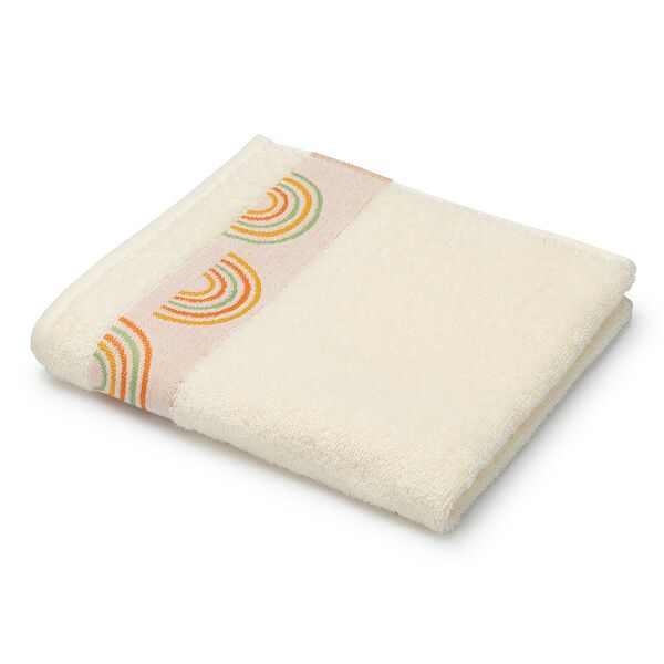 Полотенце махровое Детство Радуга, 50х80 см, хлопок 420г/м2, ванильный