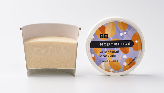 Мороженое ВкусВилл сливочное Соленый арахис