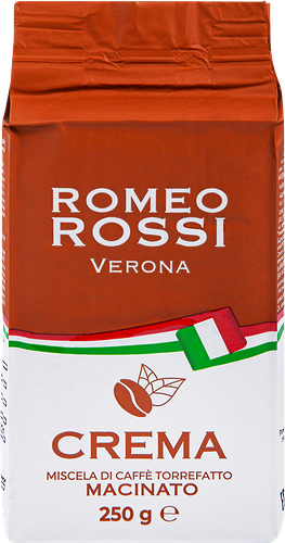 Кофе молотый ROMEO ROSSI Crema натуральный жареный, 250 г