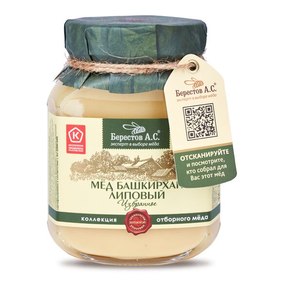 Мед Берестов А.С. Башкирхан липовый 500г