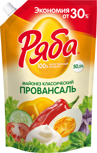 Майонез Ряба Провансаль 50.5% 575 г