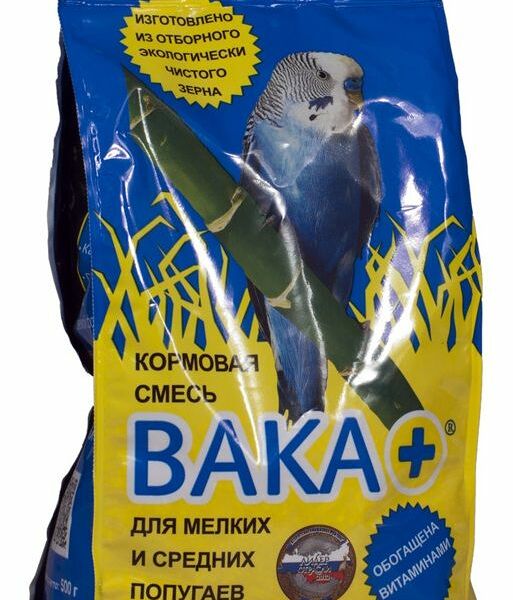 Корм ВАКА плюс для волнистых попугаев (уп.18шт)