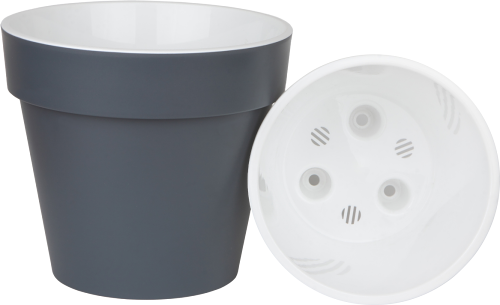 Горшок для цветов Арт-декор Протея Антрацит 2.3 л, 1 шт