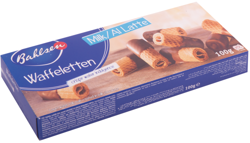 

Вафельные трубочки Bahlsen в молочном шоколаде 100 г